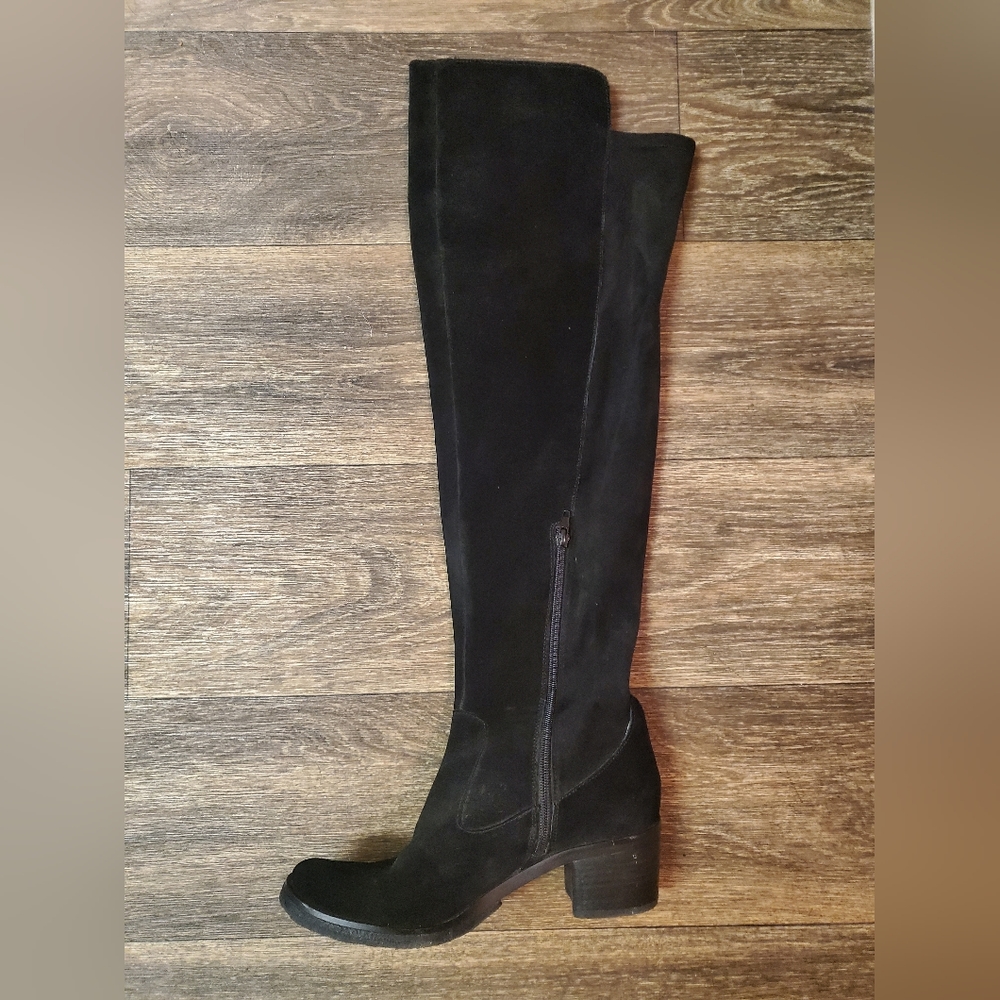 Vince Camuto Black Suede Over the Knee Boot 7